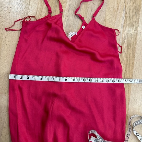 A. L. C fuschia pink slip midi dress - Picture 9 of 10